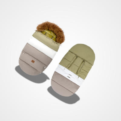 chancelière poussette bébé kaki