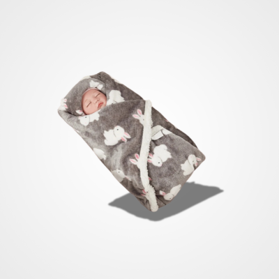emmaillotage flanelle lapin